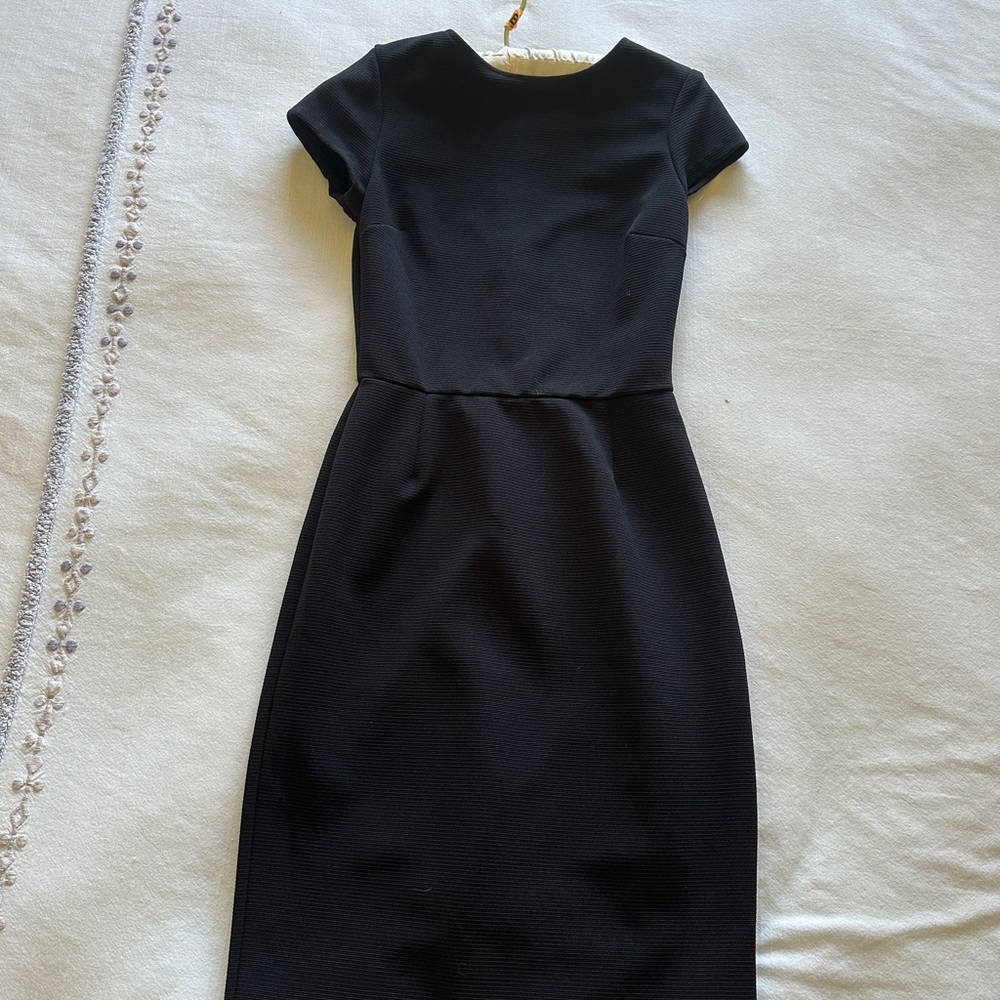 Short black aqua dress LBD